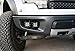iJDMTOY LED Pod Light Fog Lamp Kit Compatible With 2010-14 Ford SVT Raptor, Includes (4) 20W High Power Xenon White LED Cubes, Foglight Location Mounting Brackets & On/Off Switch Wiring Kit