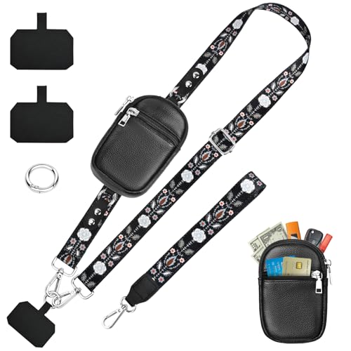 KTUEOV Handyband zum Umhangen, Handykette Universal mit Tasche...