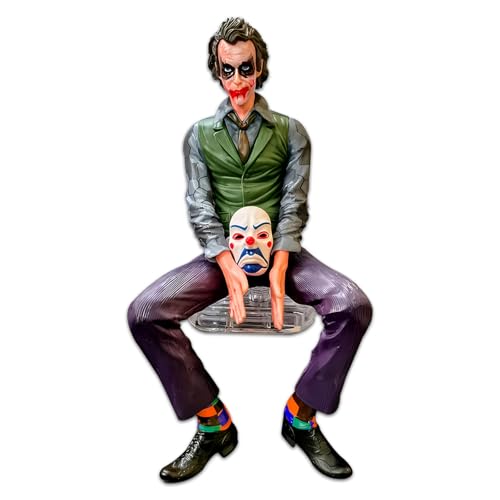 Image of OBEROI'S TRADERS Joker Car Dashboard Figurine Big Size | Villain Mask Idol for Car Interior Decoration | Premium Resin Showpiece for Home & Office | Anti-Slip Base (Big)