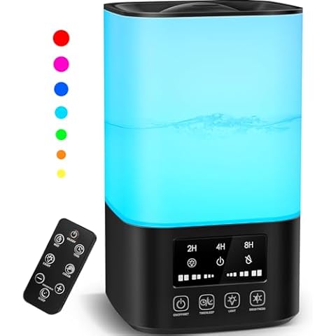 TTYHC Cool Mist Humidifier with Remote Control Cover
