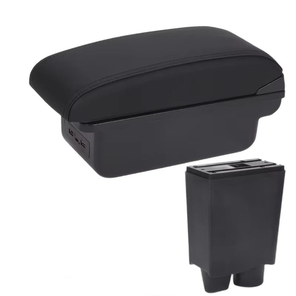 Fsozdbbpl B2 Black Line 3Usb For Fiat Mobi 2025 Car Armrest Box Interior Storage Box Interior Parts