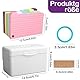 iPalamila Koffergurte, Index Cards Box A6,karteikartenbox a6,15 x 8 x 10 cm Including 150 A6 Index Cards Colourful 8 Rings 1 Stickers 6 Labels for Students Learning Notes