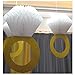 Wedding Decoration|Bachelorette Party Decoration|Gold Glittery Honeycomb Diamond Ring Hang Deco with He Asked She Said Yes Banner Wall Decor for Bridal Shower Engagement Party (HANG DECORATION)