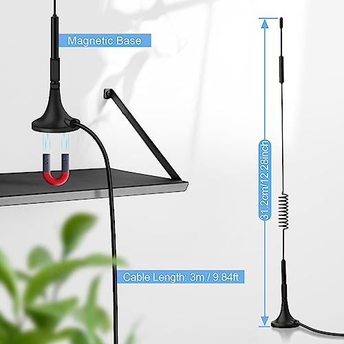 Bingfu Antenna 4G LTE Interni SMA Maschio 7 dBi