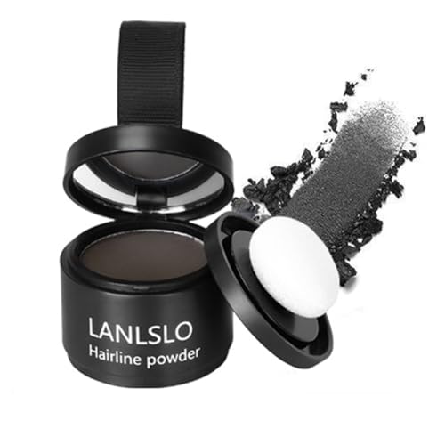 生え際パウダー、根元タッチアップマジカルヘアシャドウパウダー、瞬時に生え際シャドウカバーアップ、パフタッチ付き毛根コンシーラー、薄毛/ハゲ毛用根元カバーアップ、女性/男性用ヘアパウダー、ヘアラインふわふわパウダー、コントゥアリングパウダー、シャドウ修正、額