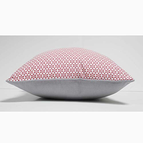 coton d'intérieur coussin 40x40cm coton galactic corail