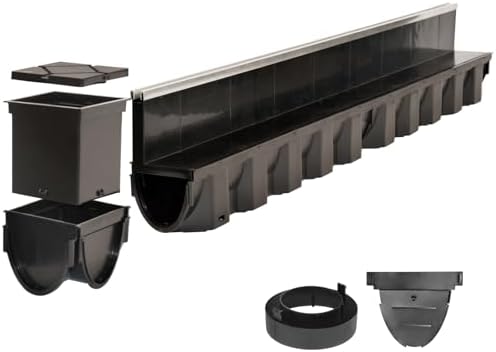 VERDONE Schlitzrinne Entwässerungsrinne Abflussrinne Ablaufrinne aussen