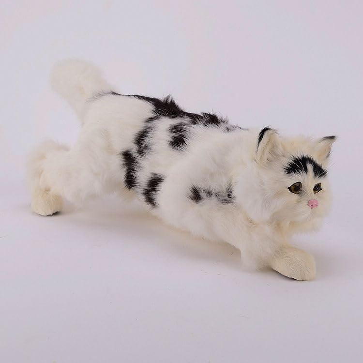 16,5" Realistyczna figurka, model Prowling, realistyczna statua(White)
