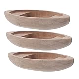 Charme rustique : la finition en bois rustique et le design complexe apportent un sentiment de nature et de tranquillité à votre espace de vie, ornement de canoë, modèle de bateau de pêche de maison de poupée