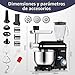 Imagen de Homlee 3 In 1 Robot De Cocina con Picadora De Carne y Batidora