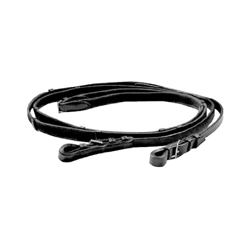 Exselle Elite Woven Rubber Reins, Black, 54-Inch