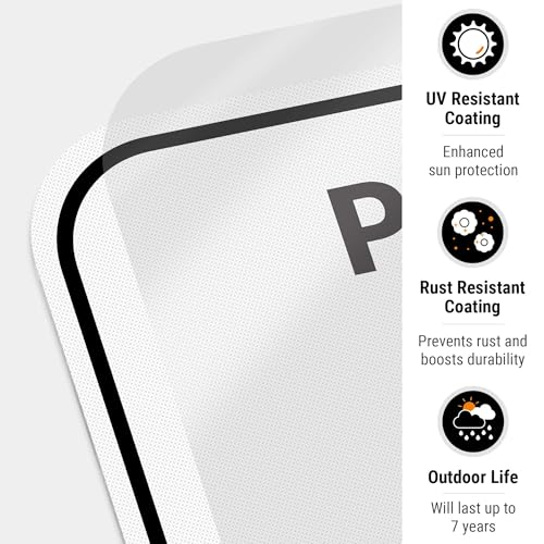 Image of Package Delivery Sign, Delivery Instructions Deliver All Package to Side Door Left Arrow Sign, 12x18 Inches, 3M EGP Reflective .063 Aluminum, Fade Resistant, Made in USA by Sigo Signs