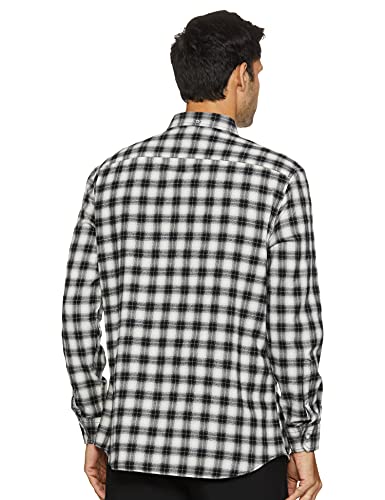 Image of Marks & Spencer Mens Solid Polyester Blend Collared Neck Regular Fit Easy Iron Shirt (Pack of 2)