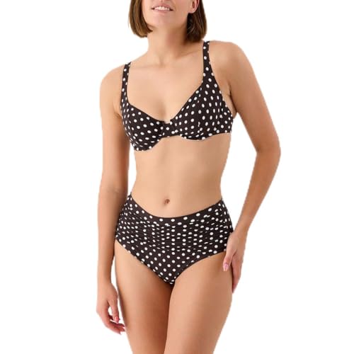 Bas de Maillot de Bain Culotte drapée Monica Janine Robin Marron