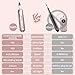 Cordless Electric Nail File Set, Rechargeable Pedicure Tools for feet, Professional Manicure Pedicure Kit 5 Speeds Hand Foot Care Nail Drill for Thick Nail Toenail Cuticle Women Men Pets