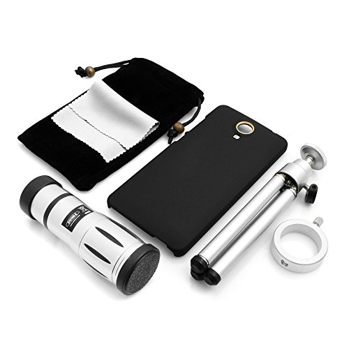 System-S Teleskop Teleobjektiv 12x Zoom Linse mit Hartschale Case Hülle und Mini Tripod Stativ Halterung für XiaoMi Mi 4 – Bild 3