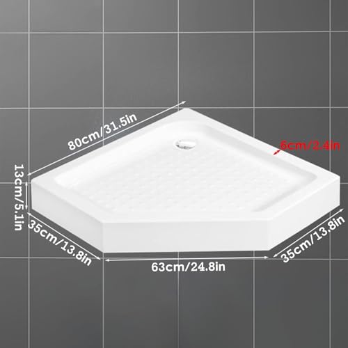 Receveur de douche antidérapant et base imperméable avec drain inclus - 7