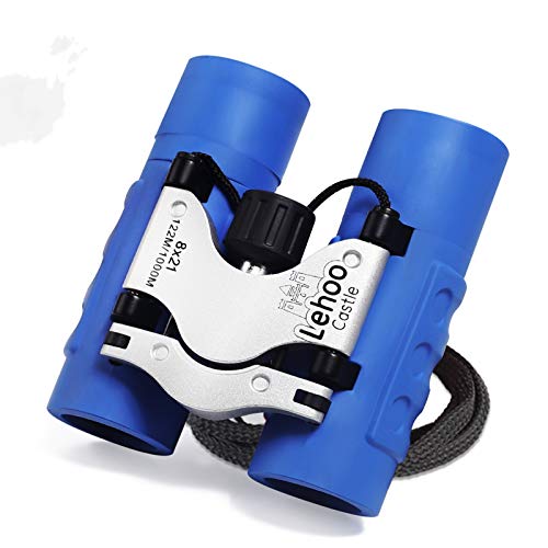 Preisvergleich Produktbild Lehoo Castle Fernglas für Kinder, 8x21 Wasserdichtes Kinderfernglas, Geschenk für Kleine Abenteurer (Blau)