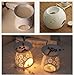 HwaGui - Ceramic Tea Light Holder & Wax Warmer, Aromatherapy Essential Oil Burner, Great Decoration for Living Room, Balcony, Patio, Porch and Garden
