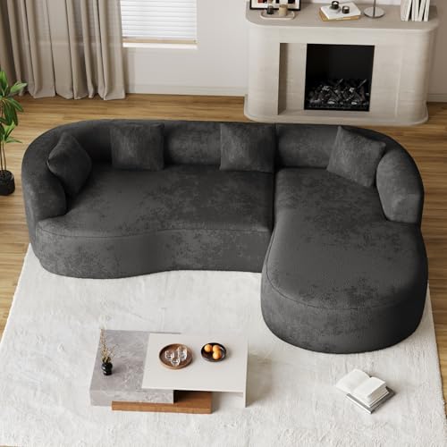 ONEMMLION Oversized Sectional Sofa with Right Chaise for Living Room,
