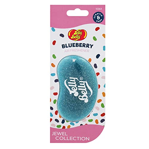 Jewel Collection Jelly Belly Blueberry 3D Air Freshener Car Van Home Sparkle, Green