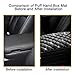 Mandark Bling Car Center Console Cover, Crystal Rhinestone Fluffy Automotive Armrest Seat Box Cushion Pad, Soft Comfortable Diamond Arm Rest Protection Mat, Universal Vehicle Accessories (Black)