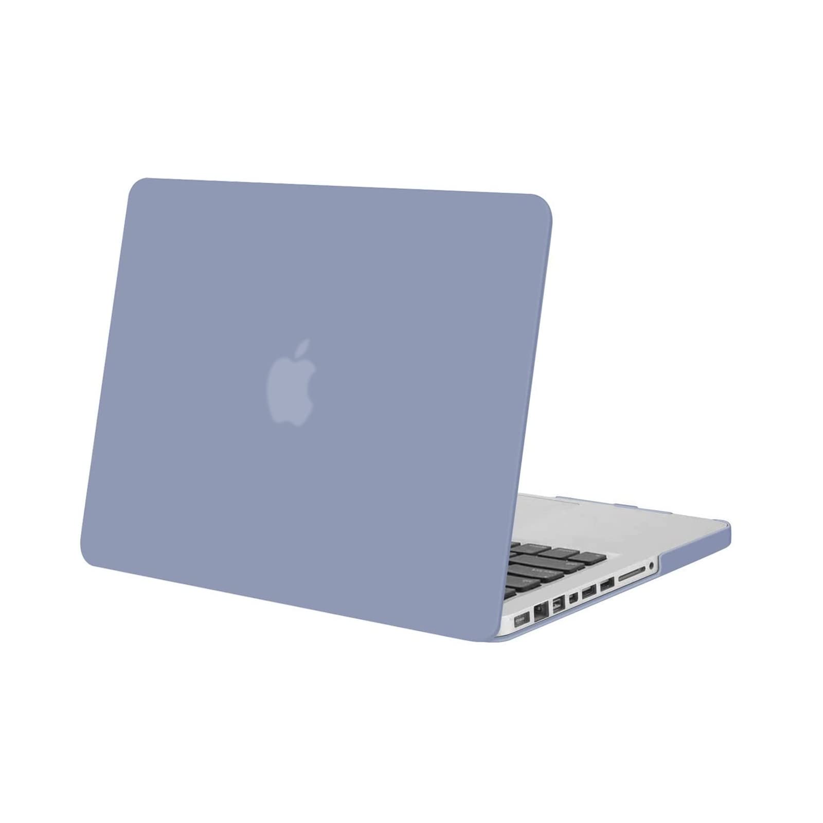 MOSISO Compatible with MacBook Pro 13 inch Case (Model: A1278, with CD-ROM) Old Version Release Early 2012/2011/2010/2009/2008, Protective Plastic Hard Shell Case Cover, Lavender Gray