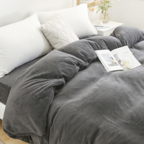 掛け布団カバー セミダブル 冬 あったか 発熱 極細マイクロファイバー静電気抑制 厚手 起毛 もこもこ 毛布カバー 全開ファスナー ヒモ8ヶ所付 羽毛布団カバー 通気速乾 ふわふわ 柔らかい 冬用ふとんカバー 毛抜けにくい フランネル 抗菌防ダニ(170*