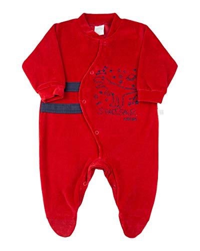 Macacão Bebê Plush Dinossauro Spacessaur - Vermelho P