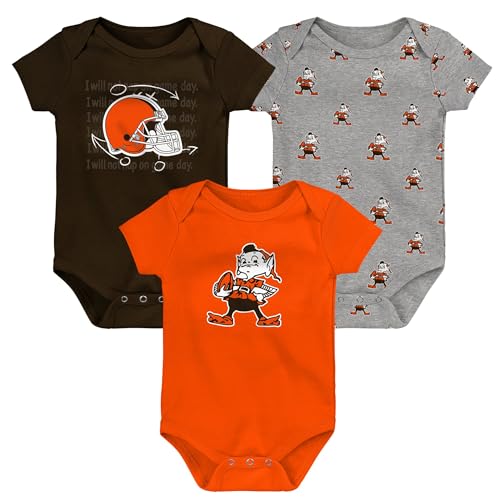 Image of Outerstuff Newborn & Infant NFL Team Starter 3-Pack Bodysuit Set
