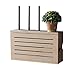 Multimedia Set-top Box Wifi Caja De Almacenamiento De Pared Zócalo Blindaje Caja Dormitorio Sólido Router De Madera Estante De Almacenamiento De TV Gabinete DV Decoración De La Pared Del Estante