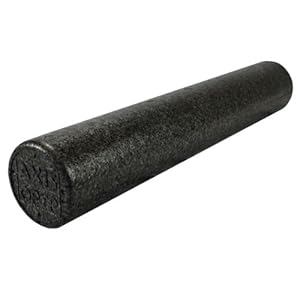 OPTP AXIS Foam Roller – Firm Density, Black, 36″ x 6″ Round
