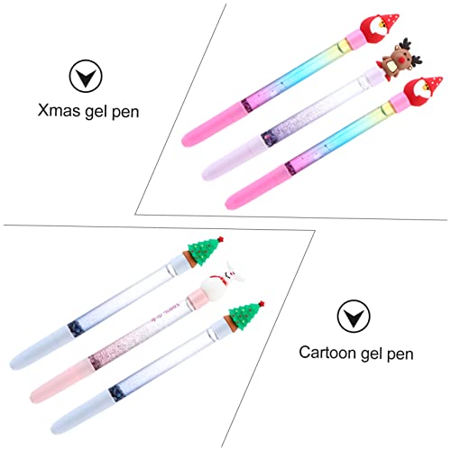 6 bolígrafos de gel con tinta marrón variedad de colores miniatura 2