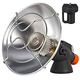 Calentador de gas portátil para camping, calentador de tienda de propano butano con válvula de control, calentamiento rápido para senderismo, mochilero, pesca en hielo