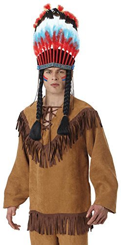 Adults Mens Native American Fringe Fancy Dress Shirt by Amscan