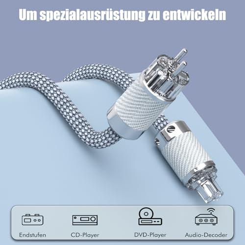 Câble d'alimentation HiFi Monosaudio D503 d'une finition de qualité supérieure
