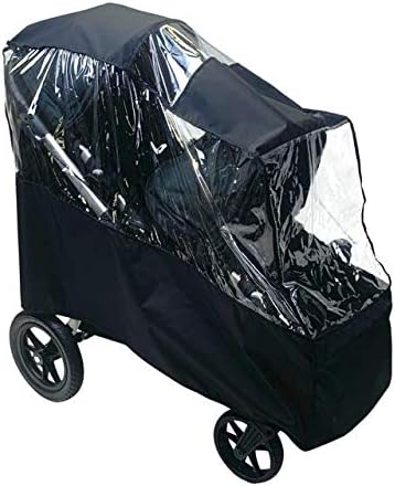 Sashas Premium Series Rain and Wind Cover for Baby Jogger City Select Double Stroller