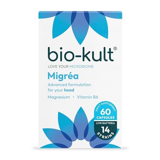 Bio-Kult Migréa Advanced Multi-Strain Bacterial Formulation with Magnesium Citrate and Vitamin B6, 60 Capsules