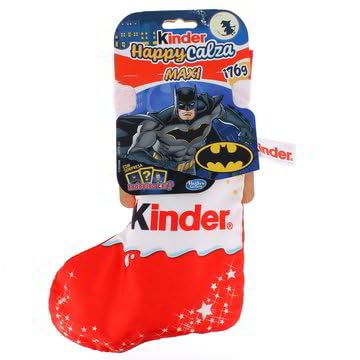 Kinder Calza Batman 176 gr - Epifania Befana - Kinder Cioccolato Maxi e Sorpresa