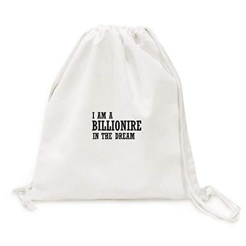 Sac shopping imprimé rêve en toile légère à double cordon