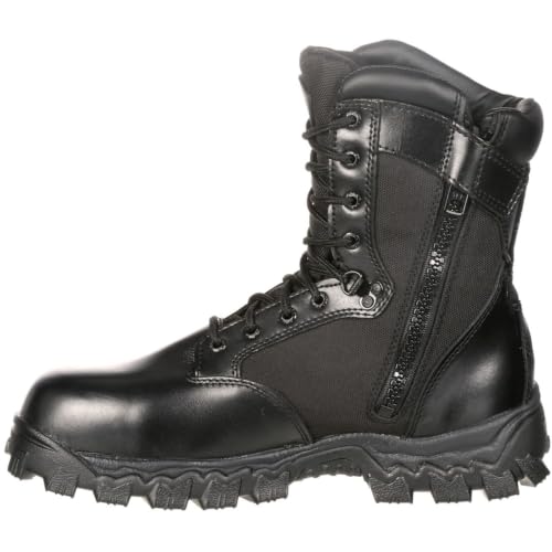 ROCKY Alpha Force Waterproof 400G Insulated Public Service Boot, Black, Size 10.5(M)