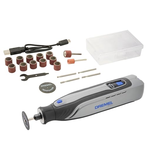 Dremel 8150 outil multi-usage sans-charbon 7,2 V, batterie rechargeable USB-C 2 Ah, 20 accessoires,...