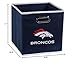 Franklin Sports NFL Denver Broncos Collapsible Storage Bin NFL Folding Cube Storage Container Fits Bin Organizers Fabric NFL Team Storage Cubes One Size