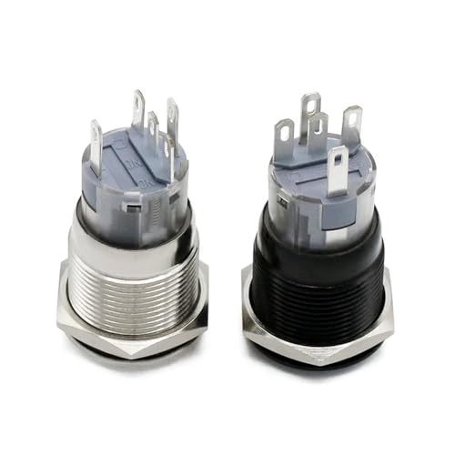 Bouton interrupteur 19mm étanche pour commande de démarrage et alimentation