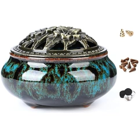 LAMDAWN Ceramic Incense Burner Cover