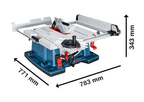 Bosch Professional Tischkreissäge GTS 10 XC (Sägeblatt-Ø: 254 mm, Sägeblattbohr-Ø: 30mm inkl. Absaugadapter, Parallelanschlag… – Ansicht 6