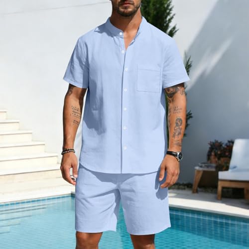 Ensemble été homme coupe décontractée lavage facile plage - 5