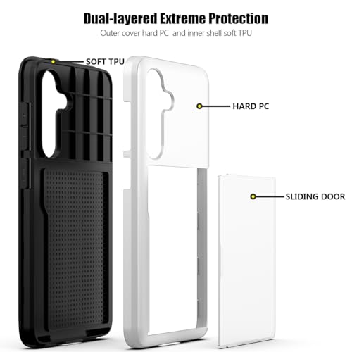 Nvollnoe for Samsung Galaxy S25 Case with Card Holder White by Nvollnoe - Used condition - Image 3