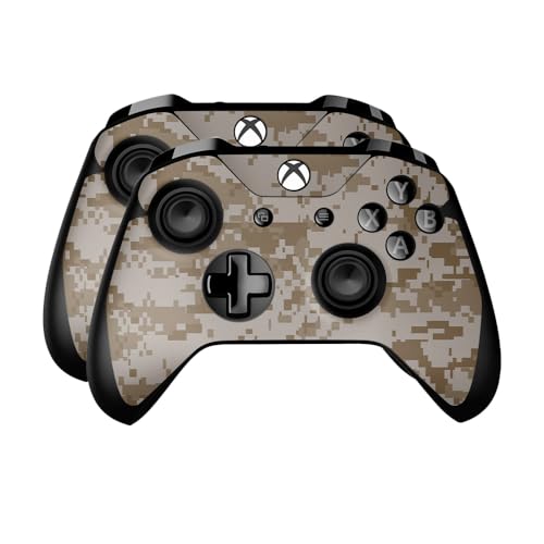 Skin Compatible with Microsoft Xbox One Controller (2 Pack) - Desert Camo - Premium 3M Vinyl Protective Wrap Decal Cover - Easy to Apply | Crafted in The USA by MightySkins by Vision Signs & Graphics - Used condition - US$9.78