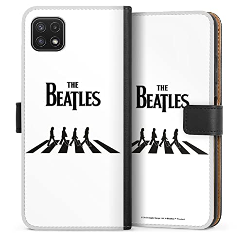 DeinDesign Etui Compatible avec Samsung Galaxy A22 5G Etui Folio Etui magnetique The Beatles Abbey Road Musique - Les Beatles, Paul McCartney, John Lennon, RIngo Starr, George Harrison DeinDesign Etui Compatible avec Samsung Galaxy A22 5G Etui Folio Etui magnetique The Beatles Abbey Road Musique